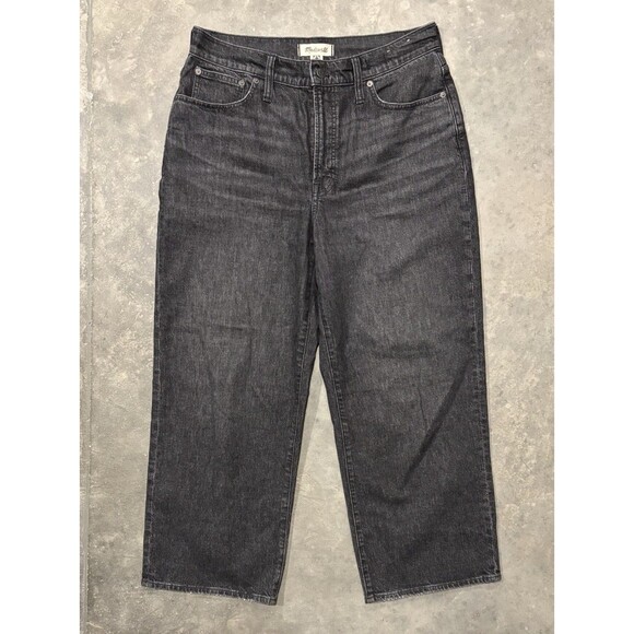 Madewell The Perfect Vintage Wide Leg Crop Jeans Womens Sz 30 Robles Wash - Picture 1 of 9